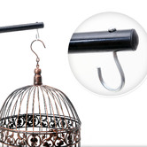 Letitia Lane 160cm Black Hedwig Metal Bird Cage Hanger Stand