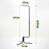 Letitia Lane 160cm Black Hedwig Metal Bird Cage Hanger Stand