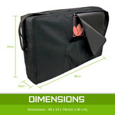 Letitia Lane Black Forever Beauty Portable Massage Table Carry Bag