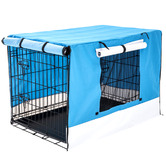 Letitia Lane Collapsible 2 Door Metal Dog Cage with Cover &amp; Tray