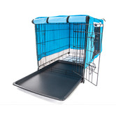 Letitia Lane Collapsible 2 Door Metal Dog Cage with Cover &amp; Tray