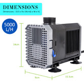 Letitia Lane Grey Submersible Aquarium Pond Water Pump