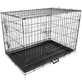 Letitia Lane Collapsible 2 Door Metal Dog Cage with Tray