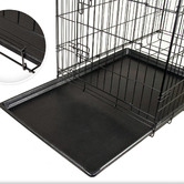 Letitia Lane Collapsible 2 Door Metal Dog Cage with Tray