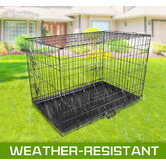 Letitia Lane Collapsible 2 Door Metal Dog Cage with Tray