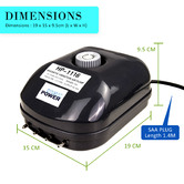 Letitia Lane 360L 4-Outlet Hydroponic Aquarium Air Pump