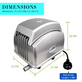 Letitia Lane 4500L 12-Outlet Hydroponic Aquarium Air Pump