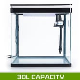 Letitia Lane Curved Glass 30L RGB LED Fish Tank with Filter Pump