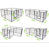 Letitia Lane Heavy Duty 8 Panel Portable Steel Pet Playpen with Cover