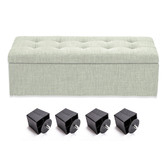 Letitia Lane Easton Upholstered Storage Ottoman