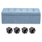 Letitia Lane Easton Upholstered Storage Ottoman
