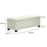 Letitia Lane Easton Upholstered Storage Ottoman