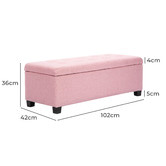 Letitia Lane Easton Upholstered Storage Ottoman