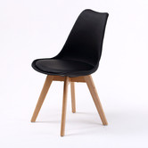 Letitia Lane Eames Replica Faux Leather Dining Chairs