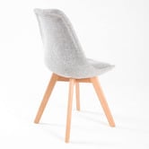 Letitia Lane Grey Eames Replica Upholstered Dining Chairs