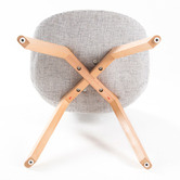 Letitia Lane Grey Eames Replica Upholstered Dining Chairs
