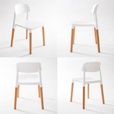 Letitia Lane Belloch Replica Stackable Dining Chairs