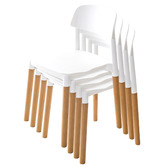 Letitia Lane Belloch Replica Stackable Dining Chairs