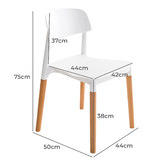 Letitia Lane Belloch Replica Stackable Dining Chairs