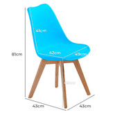 Letitia Lane Eames Replica Faux Leather Dining Chairs