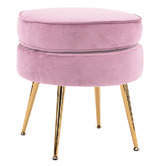 Letitia Lane 2 Piece Shanaya Velvet Armchair &amp; Ottoman Set