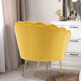 Letitia Lane 2 Piece Shanaya Velvet Armchair &amp; Ottoman Set