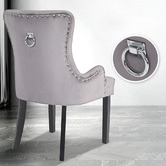 Letitia Lane Villarreal Studded Velvet Dining Chairs