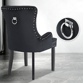 Letitia Lane Villarreal Studded Velvet Dining Chair