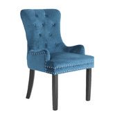 Letitia Lane Villarreal Studded Velvet Dining Chairs