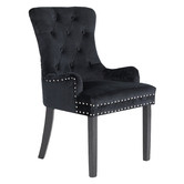 Letitia Lane Villarreal Studded Velvet Dining Chairs