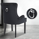 Letitia Lane Villarreal Studded Velvet Dining Chairs