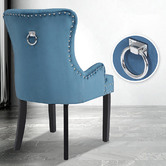 Letitia Lane Villarreal Studded Velvet Dining Chairs