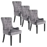 Letitia Lane Villarreal Studded Velvet Dining Chairs