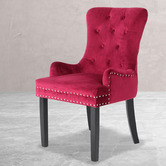 Letitia Lane Villarreal Studded Velvet Dining Chair