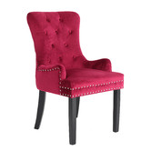 Letitia Lane Villarreal Studded Velvet Dining Chair