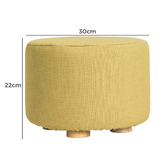 Letitia Lane La Bella Pine Wood Footstool