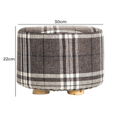 Letitia Lane La Bella Pine Wood Footstool