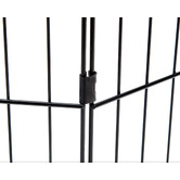 Letitia Lane Black 8 Panel Portable Steel Pet Playpen with Cover