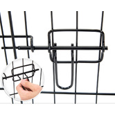 Letitia Lane Black 8 Panel Portable Steel Pet Playpen with Cover