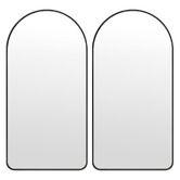 Letitia Lane Sinead Arched Aluminium Bathroom Wall Mirrors