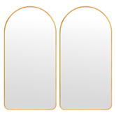 Letitia Lane Sinead Arched Aluminium Bathroom Wall Mirrors