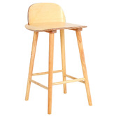 Letitia Lane 65cm Caleb Ash Wood Bar Stool