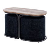 Letitia Lane 3 Piece Southland Coffee Table &amp; Ottoman Set