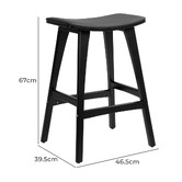 Letitia Lane 67cm Brook PU Leather Bar Stools