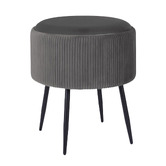 Letitia Lane Evelyn Velvet Storage Ottoman
