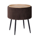 Letitia Lane Evelyn Velvet Storage Ottoman
