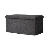 Letitia Lane Zara Chenille Foldable Storage Ottoman