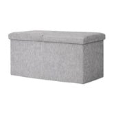 Letitia Lane Zara Chenille Foldable Storage Ottoman