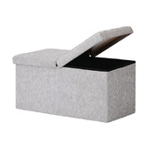 Letitia Lane Zara Chenille Foldable Storage Ottoman