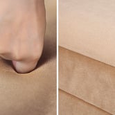 Letitia Lane Leah Velvet Storage Ottoman Bench